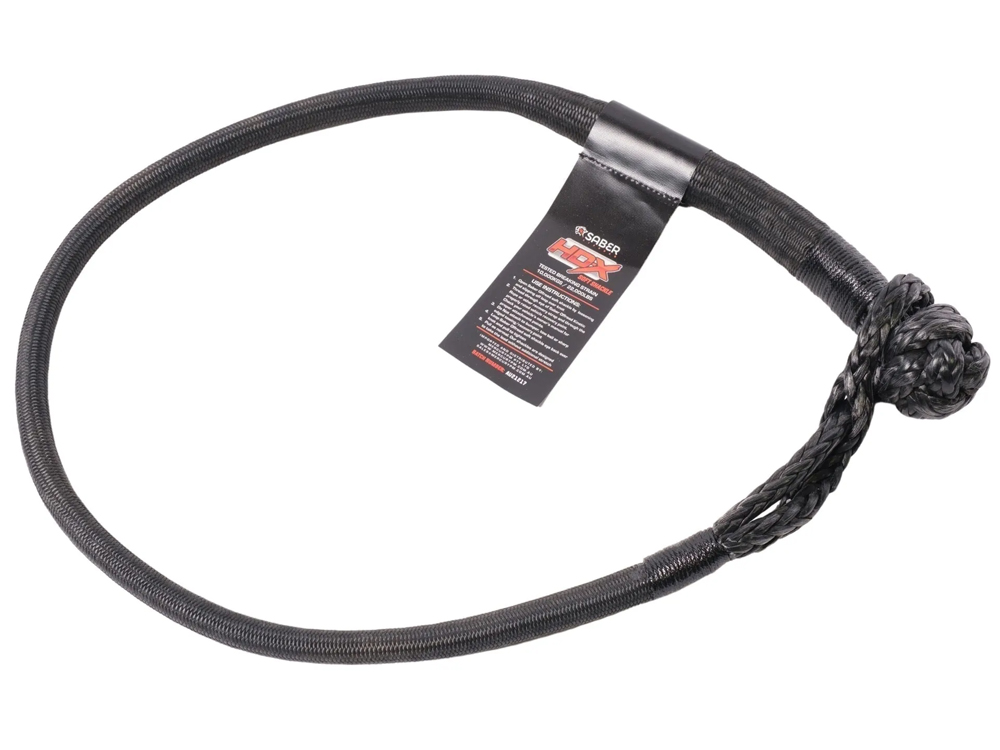 Saber OffRoad 10,000KG HDX SaberPro Bound Soft Shackle Long (Each) - SBR-10KTBSSBL